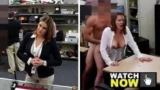 Abspielen Büro-Sex mit brutal eingedrungener Silikon-Verkäuferin