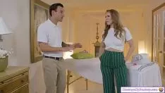 Play Blonde At Erotic Massage Receives Sex With Completion