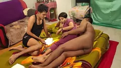 Play Stepsister Shathi Khatun Craves Threesome with Hanif and Shapan in Filthy Porno!