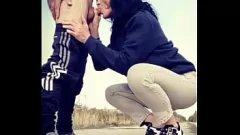 Afspelen Roadside Blowjob en Doggystyle sex sessie met Gabriella Lunas